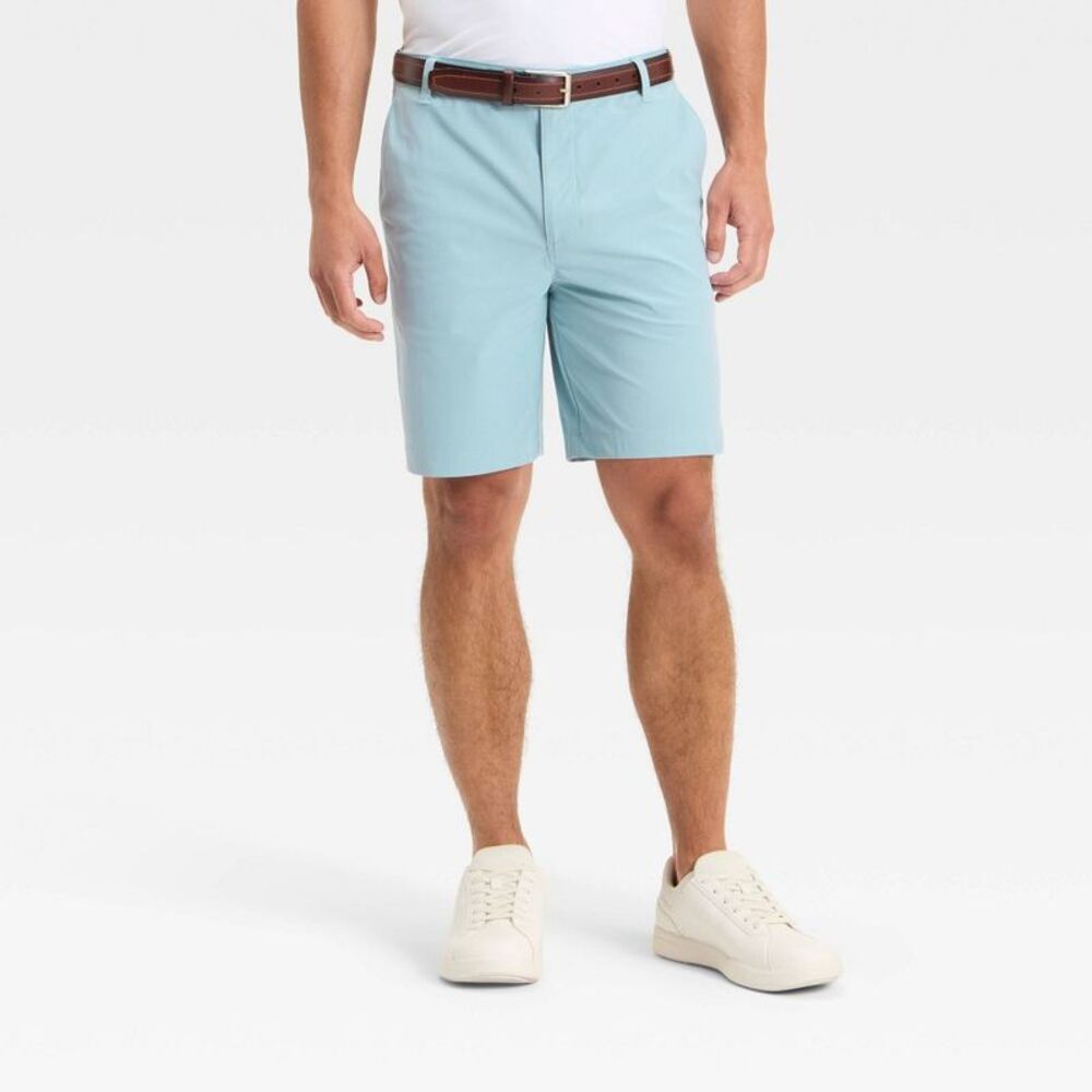 All In Motion - Men's Golf Shorts 8" - All In Motion Light Blue 38 Light Blue